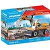PLAYMOBIL Escavatore con operaio, Action Heroes, cantiere, 31 pezzi, dai 4 anni in su