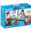 PLAYMOBIL My Life Set Sport & Fitness, 32 pezzi, con bicicletta e manubri, dai 4 anni in su