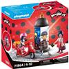 PLAYMOBIL Miraculous Marinette con monopattino e Kagami, 17 pezzi, set da costruzione, dai 5 anni in su