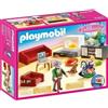 PLAYMOBIL Soggiorno con camino, casa tradizionale, 36 pezzi, dai 4 anni in su, personaggi e accessori inclusi