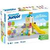 PLAYMOBIL Junior Parco giochi con scivolo gigante, 71703, 5 personaggi, con accessori, dai 12 mesi in su