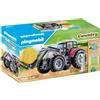 Playmobil Trattore elettrico PLAYMOBIL, La vie a la ferme, 71305, 31 pezzi, dai 5 anni in su, con stazione di ricarica