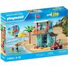 PLAYMOBIL Stazione di soccorso e buggy da spiaggia, My Life Vacanze al mare, 125 pezzi, dai 4 anni in su