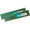 Crucial Memoria RAM Crucial da 32 GB 2x16 GB DDR4 2400 MHz UDIMM PC4-19200 288 pin PC desktop