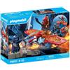 PLAYMOBIL Super Heroes Supereroe con drone contro ninja, 71833, drone incluso, personaggi dettagliati, accessori versatili