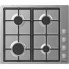 CANDY CHG6LX PIANO COTTURA GAS, 4 zone di cottura, dimensioni: L 59 cm, P 51 piano in Acciaio inossidabile, Inox