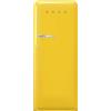 SMEG FRIGORIFERO SMEG FAB28RYW6, Capacità netta totale 270 l, Rumorosità: 35 dB(A), Dimensioni: L 60,1 cm A 153 P 72,8 cm, Giallo, Classe C