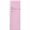 SMEG FRIGORIFERO DOPPIA PORTA SMEG FAB30RPK6, Capacità netta totale 294 l, Rumorosità: 34 dB(A), 3 ripiani, Dimensioni: L 60 cm A 172 P 76,8 cm, Rosa, Classe C