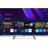SABA SA32QM10VDA TV QLED, SMART TV, 32 ", Full-HD, Processore CA53 x4@1.0Ghz, Light Gray, Classe E