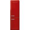 SMEG FRIGORIFERO COMBINATO SMEG FAB32RRD6, Capacità netta totale 331 l, Rumorosità: 35 dB(A), 3 ripiani, Dimensioni: L 60,1 cm A 196,8 P 72,8 cm, Rosso, Classe C