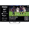 Haier H55Q80FUX, Smart TV QLED 55", 4K, Google TV, Dolby Vision & Atmos, HDMI 2.1, Abbonamento DAZN Full 6 mesi incluso