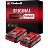 EINHELL Batteria Power-X-Change TWIN-PACK 18Volt 4,0Ah - 4511629
