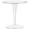 KARTELL TAVOLINO TIP TOP, 8600 TRASPARENTE CRISTALLO