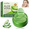 TaimeiMao 60 Pezzi Aloe Vera Maschera Occhi, Aloe Vera Eye Mask, Patch Occhiaie e Borse, Anti-Rughe e Anti-Occhiaie, Rimuovi Borse e Puffinesss, Idrata Anti-Età