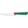 Sanelli Premana Professional Coltello Spelucchino, Acciaio Inossidabile, Verde/Rosso, 12 cm