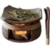 Generic Bruciatore di oli essenziali in ceramica per aromaterapia, bruciatore di incenso Zen e cedro, fatto a mano, kit per meditazione, relax e decorazione della camera da letto