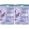 L'oreal Italia SpA Div. CPD Garnier Maschera in Tessuto Skin Active Hydra Bomb Lavanda, Formula Super Idratante ed Effetto Relax, Per Pelli Stressate, con Acido Ialuronico e Lavanda 2x1 St