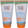 L'oreal Italia SpA Div. CPD Garnier Ambre Solaire Advanced Sensitive Latte Solare SPF50+ 175ml 2x194 ml