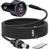 Joso Starlink, mini cavo 3 in 1 Starlink, mini caricabatteria da auto, cavo di alimentazione CC con adattatore per accendisigari da 12 V-48 V, PD 30 W + USB-A 22,5 W + DC 100 W, alimentatore per auto per