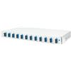 DIGITUS Scatola di Giunzione in Fibra Ottica 12 connettori - SC - OS2-1U - 19 Pollici - Multimodo simplex - con Cassetta di Giunzione - Installazione su Rack