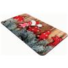 Comart - Tappeto Cucina Austin - Impermeabile - Antiscivolo - Antimacchia - Lavabile in Lavatrice - Passatoia in Poliestere - per Corridoio e Cucina - Made in Italy - Decori Natale - 50x100 cm