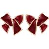 Qings Orecchini a Fiocco in Argento Sterling 925 Minimalisti Fiocco Nastro Rosso Orecchini Natalizi Gioielli Natalizi Regali per Donne e Ragazze