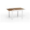SalMar Tavolo Allungabile Otranto In Alluminio Bianco 90/180x90x75 Cm di Salmar