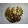 Stemma tedesco Pickelhaube ottone Prussia distintivo elmetto in ottone fatto ...