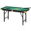 DecHome Tavolo da Biliardo ad Altezza Regolabile 140x60x55-75 cm Verde 96E0GN DecHome