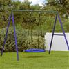 vidaXL Altalena a nido Blu 100 x 180 cm Plastica vidaXL