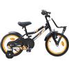 vidaXL Biciclette per bambini Arancione e Nero Acciaio Bicicletta Bambini vidaXL