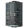 Idralite Box Doccia Rettangolare 75x90 H185 Trasparente 6mm mod. Alabama