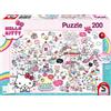 Schmidt Spiele Il mondo di Hello Kitty, puzzle per bambini, puzzle per bambini, 200 pezzi, 56410