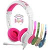 BuddyPhones School+, con cavo, chiamate/musica, 20 - 20000 Hz, cuffie, rosa, bianco