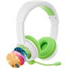 BuddyPhones School+, con e senza fili, chiamate/musica, 20 - 20000 Hz, 147 g, cuffie, verde, bianco