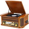 MUSITREND Lettore di dischi vintage Giradischi Bluetooth wireless a 3 velocità con