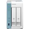 QNAP Server Nas Mini Tower Ethernet LAN ARM Cortex-A55 SATA 2 GB Bianco TS-233 QNAP