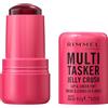 Rimmel London Rimmel Multi-Tasker Jelly Crush Blush e Lip Stain, Profumazione alla fragola, Formula leggera e idratante, 8.5 g, 150 Red Pepper