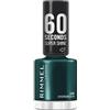 Rimmel London Rimmel 60 Seconds Super Shine Smalto, Smalto asciugatura rapida, Colore vibrante, A lunga tenuta, 8 ml, 105 Evergreen
