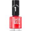 Rimmel London Smalto Unghie Super Gel, 12 ml, Effetto Gel a Lunga Durata, 045 Flamenco Beach (Rosso)