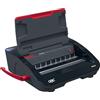 GBC WireBind WB15E Rilegatrice Elettrica - Rilega 125 fogli A5/A4, perforazione elettrica con LED anti-inceppamento, perforazione di 15 fogli, nero/argento, 4410066