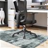 Famibay Tappetino per sedia da ufficio, 90 x 120 cm, protezione per pavimento in legno duro, per sedia da ufficio, antiscivolo, lavabile in lavatrice, grigio scuro