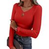 VAFFUL - Top sexy da donna, a maniche lunghe, per uscire, stile casual, con scollo a giro, a costine, in maglia, a manica lunga, bianco, S