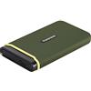 Transcend SSD portatile ESD380C da 2 TB - USB 3.2 Gen 2x2 (20 Gbps) Type-C, case in alluminio antiurto, per editing video 4K/gaming/PC/Mac, garanzia 5 anni - TS2TESD380C