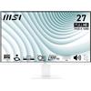 msi PRO MP273AW Monitor 27 IPS FHD (1920x1080), 1ms, 100 Hz, Altoparlanti integrati, Schermo Eye-Friendly, VESA, PIVOT, HDMI, DP - Bianco