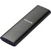 Philips SSD portatile esterno 250 GB - Ultra sottile, SATA Ultra Speed USB-C - USB, lettura fino a 540 MB/s, scrittura fino a 520 MB/s, alluminio