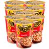 Star Saikebon Noodles Gusto Manzo Nudolini Istantanei Orientali alla Farina di Frumento Pronti in 3 Minuti - 8 Confezioni da 60g