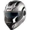 Givi Casco Moto Modulare P/J Givi X36 FIBRA PULSE Argento Nero Gr
