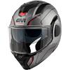 Givi Casco Moto Modulare P/J Givi X36 FIBRA PULSE Titanio Nero Ro