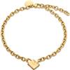 Liebeskind Berlin LJ-1630-B-21 - Bracciale in acciaio INOX, colore: Oro, 21 cm, Acciaio inossidabile, Nessuna pietra preziosa